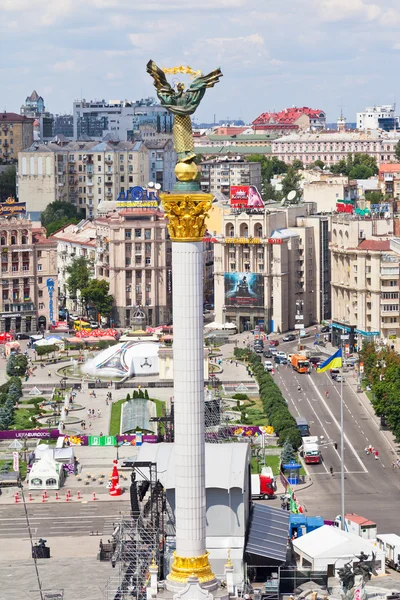 Függetlenség tér - központi square, Kiev, Ukrajna — Stock Fotó