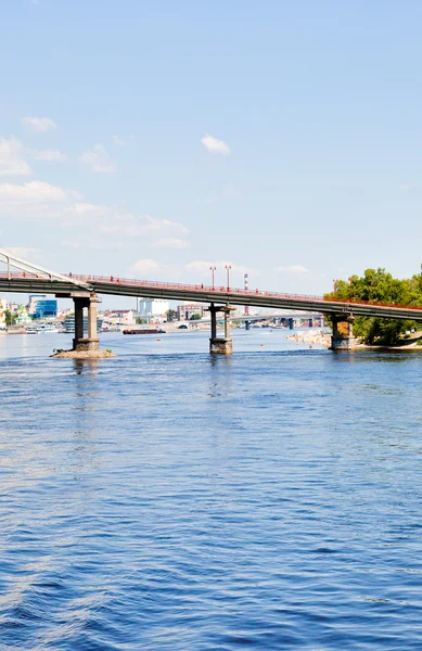 Brücke durch den Dnjepr — Stockfoto