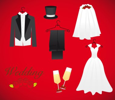 objects of marriage clipart