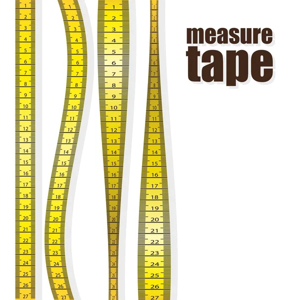 度量值的磁带 — 图库矢量图片