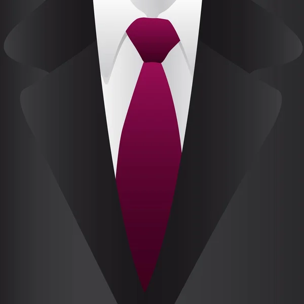 Formální oblek a kravata — Stockový vektor