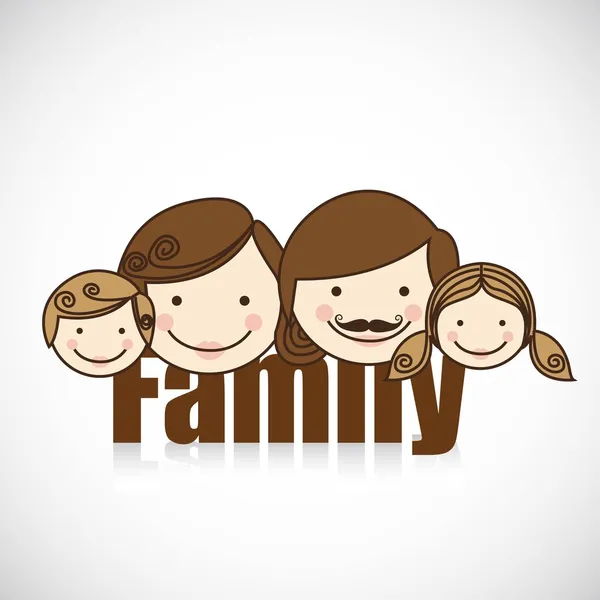 Gelukkige familie — Stockvector