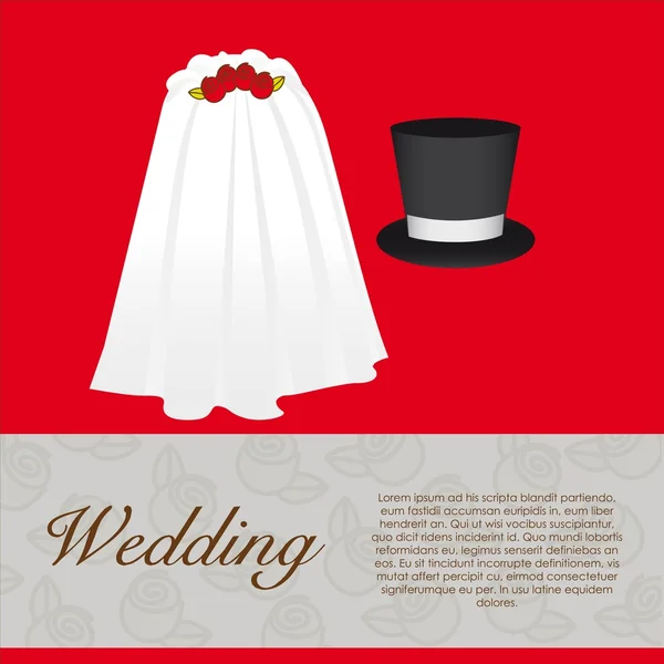웨딩 카드esküvői meghívók — Stock Vector