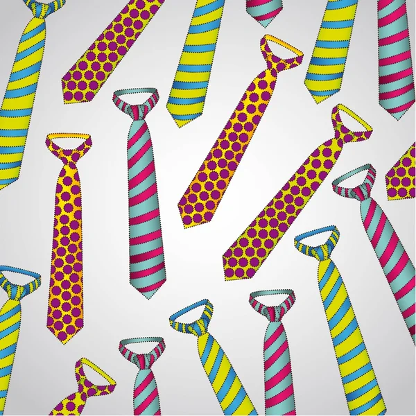 Patrón de corbata de colores — Vector de stock