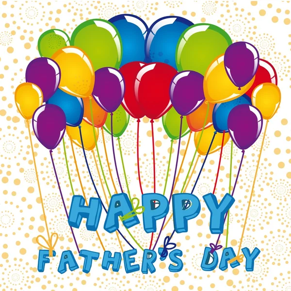 Teken van ballonnen Father's Day — Stockvector