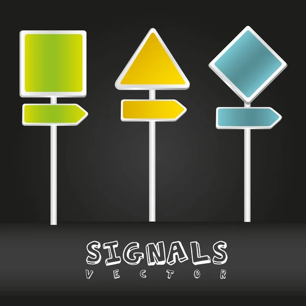 Signal set — Stock Vector