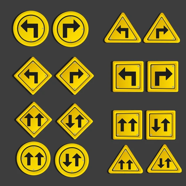 Trafik işaretleri kümesi — Stok Vektör
