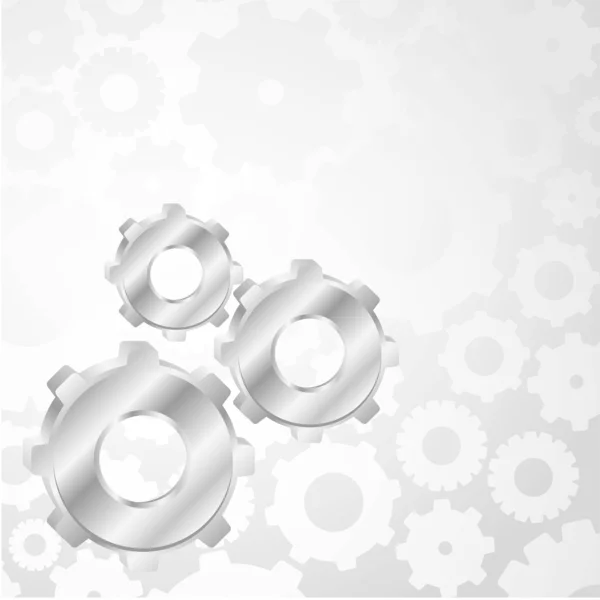 Silver gears — Stock Photo, Image