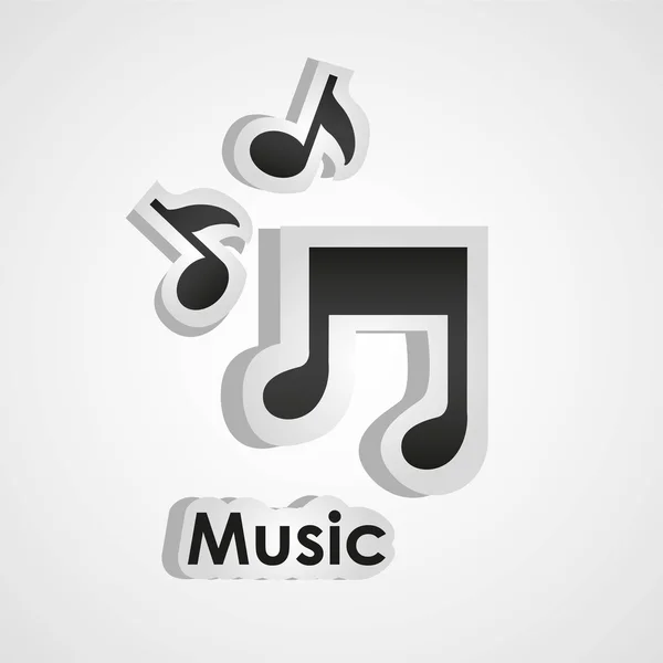 Ícones da música — Fotografia de Stock