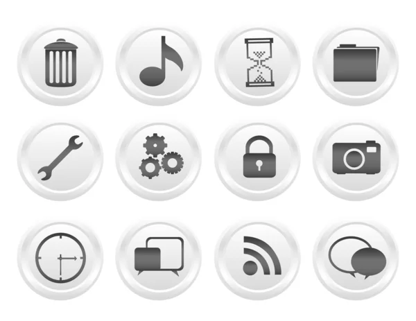 Botón icono conjunto — Foto de Stock