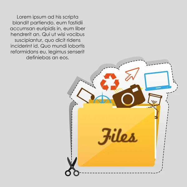 File folder icon — Stock Photo, Image