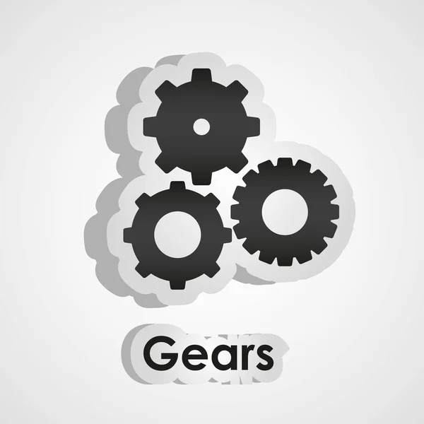 Gears stickers — Stock Photo, Image