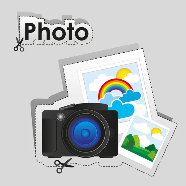 Label of digital camera — Stockfoto