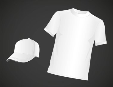 t-shirt ve white cap