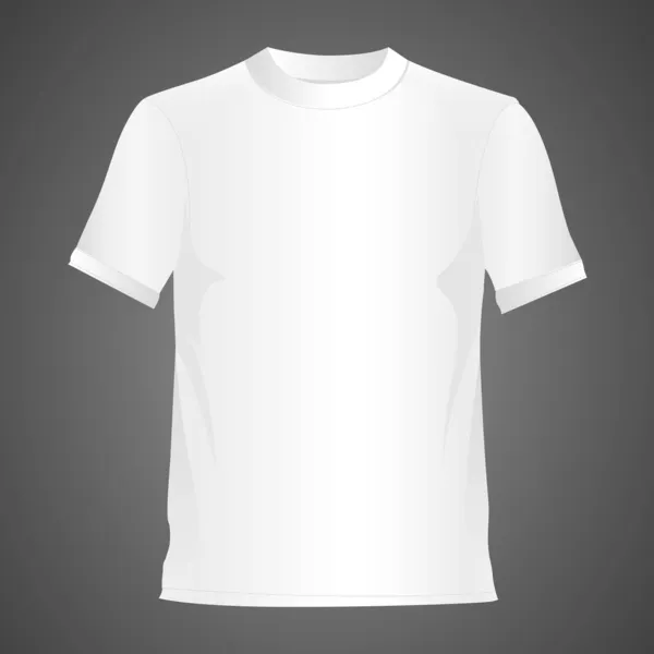 Biały T-shirt — Wektor stockowy