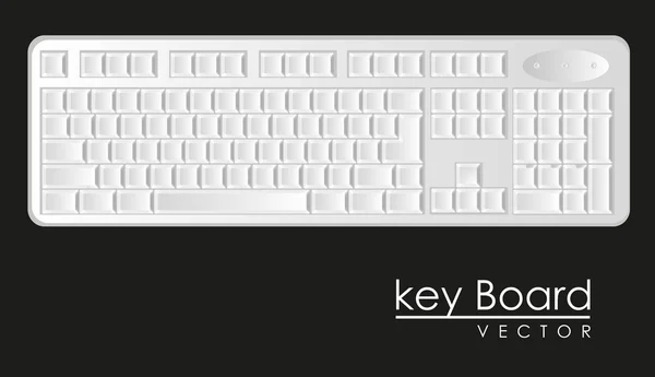 Computer keyboard — Stock Vector