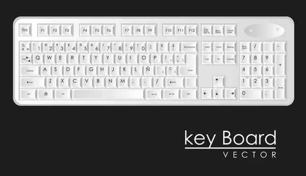 Computer keyboard — Stock Vector