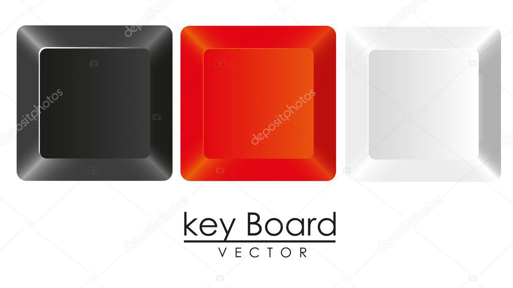 group of keys in colors