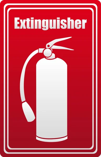 stock vector Fire extinguisher silhouette