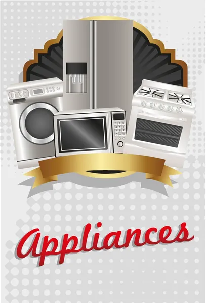 Flyer appliances — Stock Vector