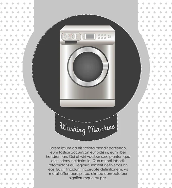 Abbildung einer Waschmaschine — Stockvektor
