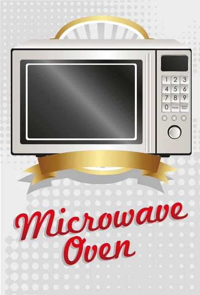 Illustration d'un micro-ondes — Image vectorielle
