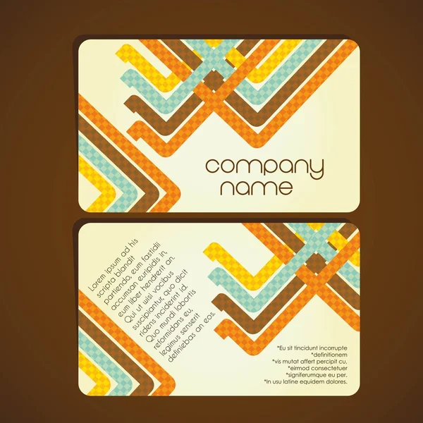Vintage business card — Stock Vector