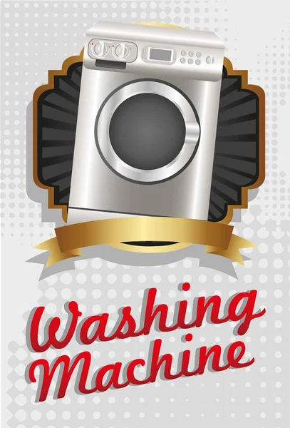 Ilustração de uma máquina de lavar roupa — Vetor de Stock