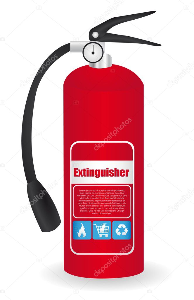 fire extinguisher red