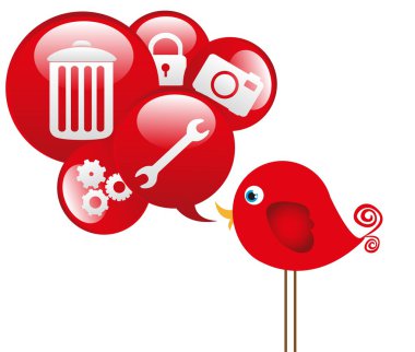 red bird clipart