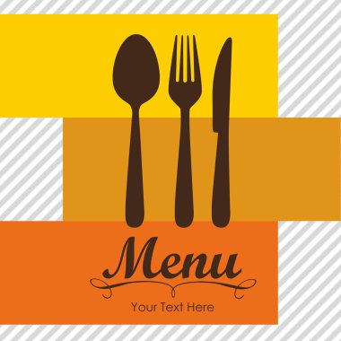 Elegant card for restaurant menu clipart