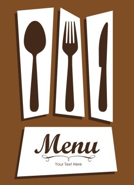 Elegant card for restaurant menu clipart