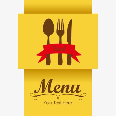 Elegant card for restaurant menu clipart