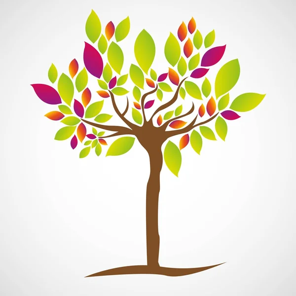 Illustration simple de l'arbre — Image vectorielle