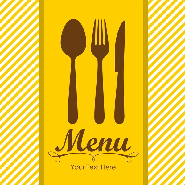 Elegant kort för restaurangmeny — Stock vektor