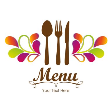 Elegant card for restaurant menu clipart