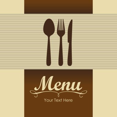 Elegant card for restaurant menu clipart