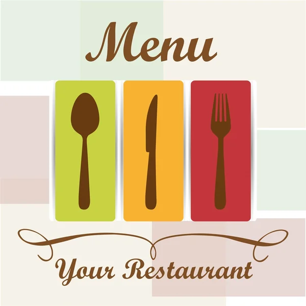Elegancka karta menu restauracji — Wektor stockowy