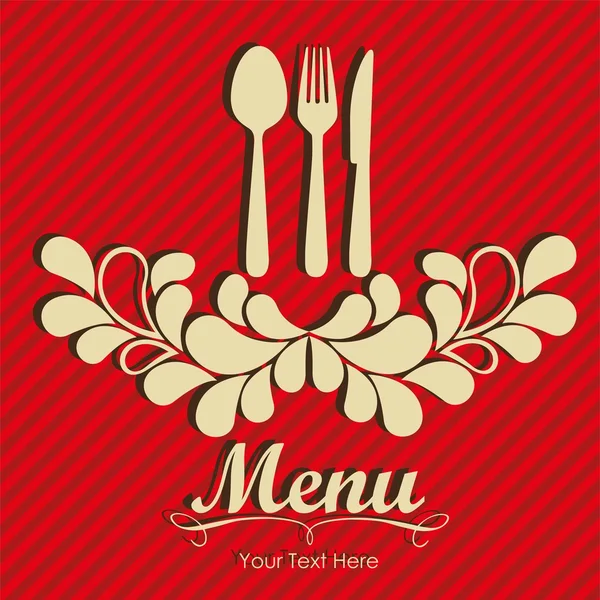 Elegante carta para menú de restaurante — Archivo Imágenes Vectoriales