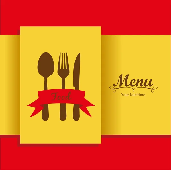 Elegáns étterem menü kártya — Stock Vector