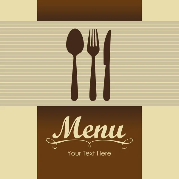 Elegant kort för restaurangmeny — Stock vektor