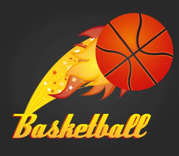 Pallone da basket — Vettoriale Stock
