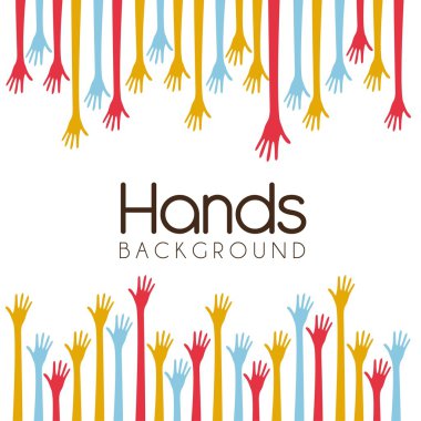 Hands background clipart