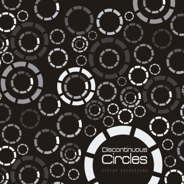 discontinuous colored circles clipart