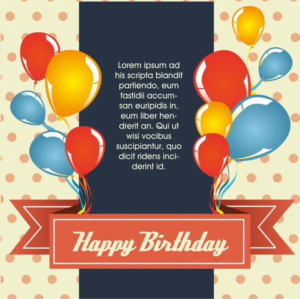 Birthday card — Stock Vector