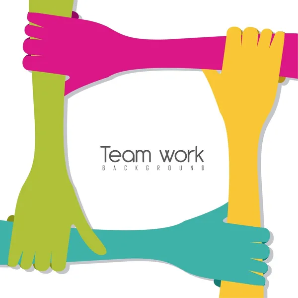 Travail d'équipe — Image vectorielle