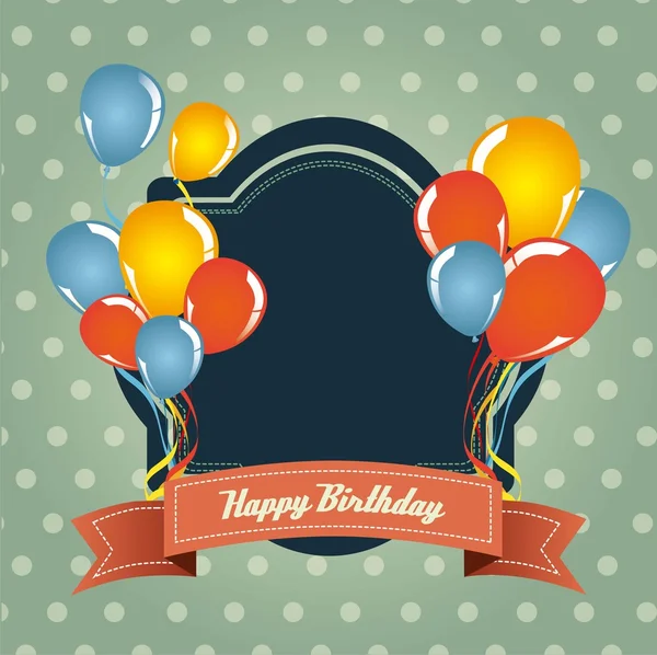 stock vector birthday card