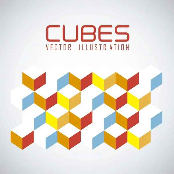 Patroon van kubussen — Stockvector