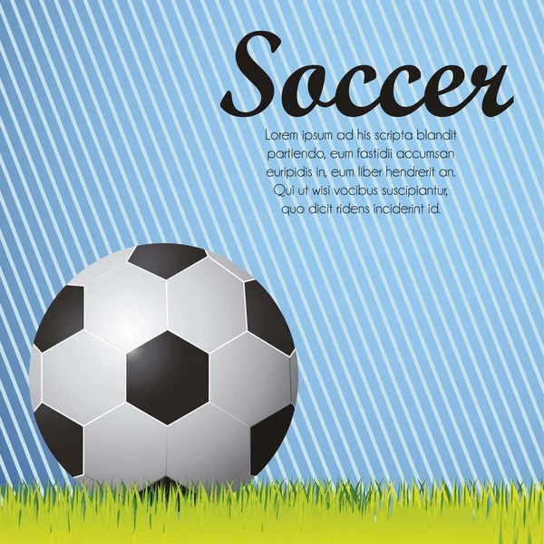Illustration av fotboll — Stock vektor