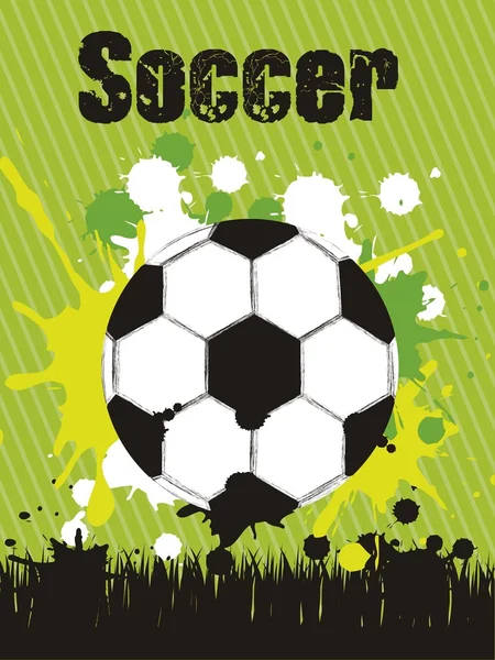 Illustration of soccer ball — Stock Vector